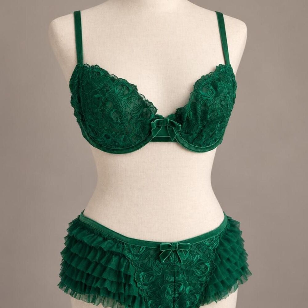 Victoria-s-secret Women's Green Bra